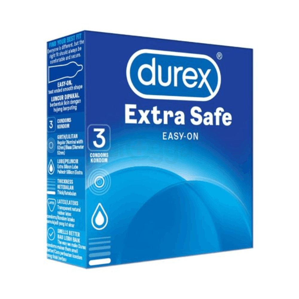 Durex Extra Safe Easy On Condom 3pcs Pack Uk
