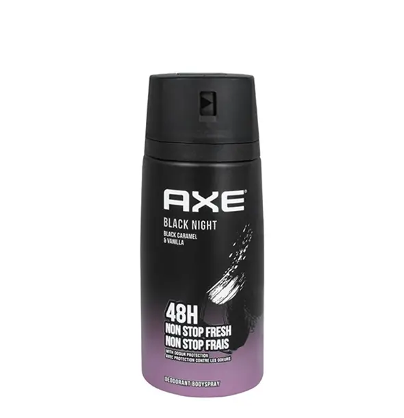 Axe Deodorant Body Spray Black Night Black Caramel And Vanilla 150ml