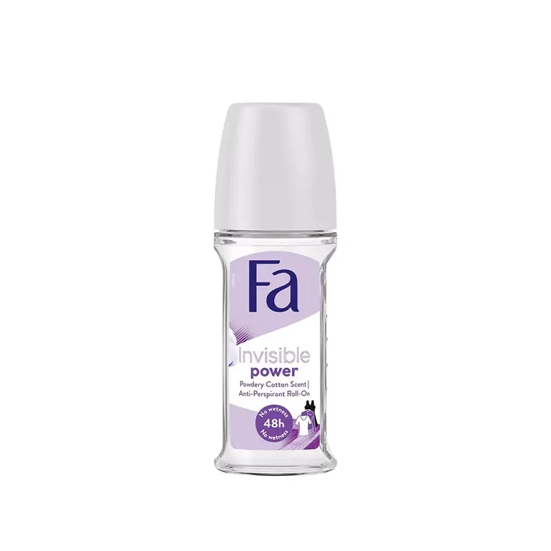 Fa Invisible Power Roll On Deodorant And Antiperspirants With Powdery Cotton Scent