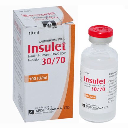 Insulet 30/70 100IU