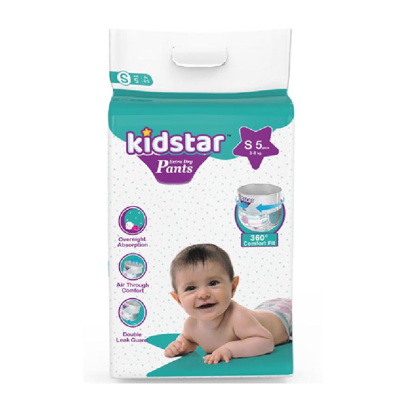 Kidstar Baby Extra Dry Diaper Pants M 5s Pack