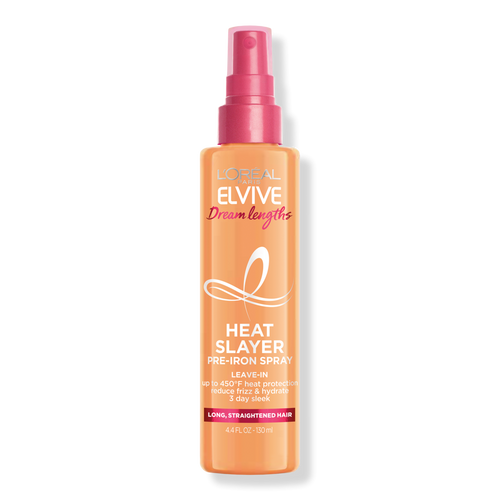 Loreal Elvive Dream Lengths Leave In Heat Slayer Pre Iron Spray With Vitamins And Castor Oil