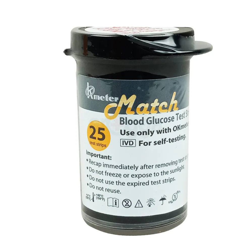 Okmeter Match Blood Glucose Strip 25s Pack