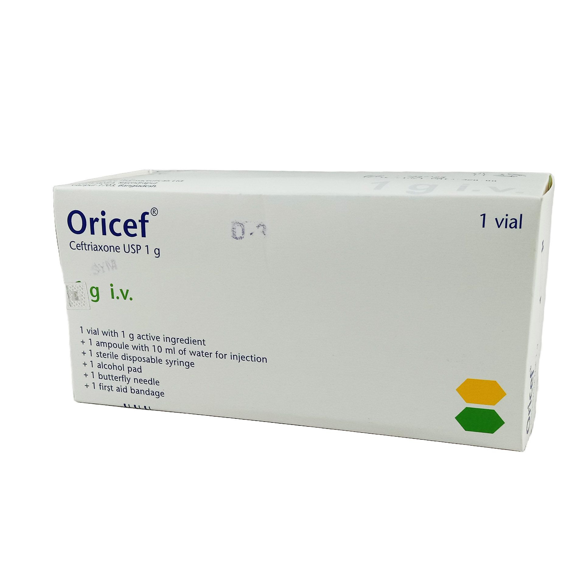 Oricef 1gm IV
