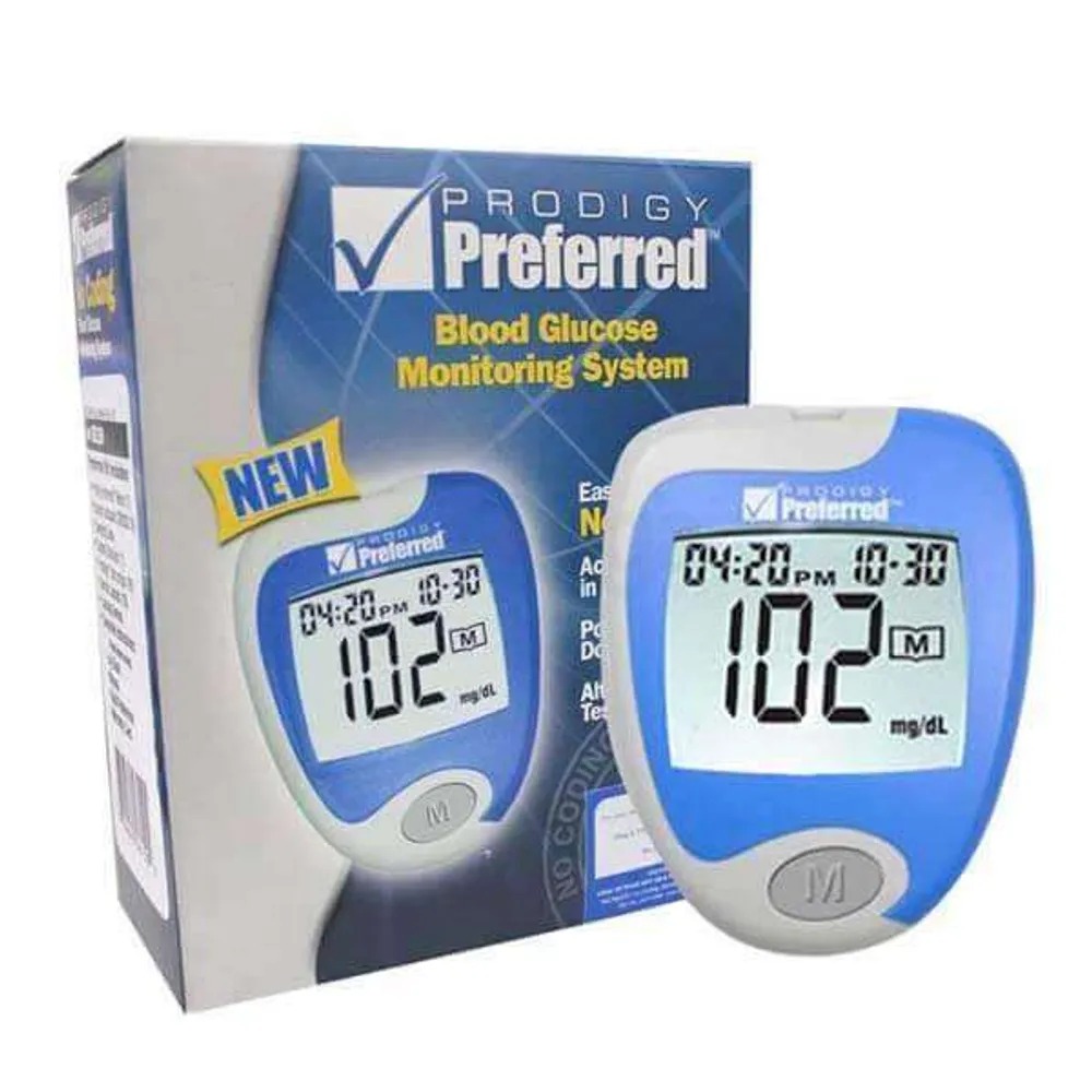 Prodigy Preffered Portable Gulcometer With Free 10 Strips