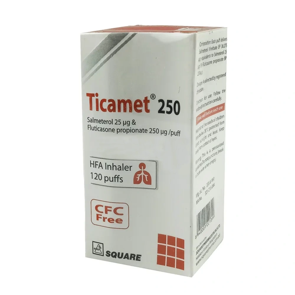 Ticamet HFA 250 Inhelar