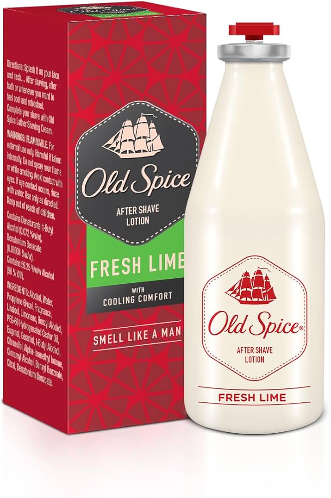 Old Spice After Shave Lotion Atomizer With Cooling Comfort Fresh Lime